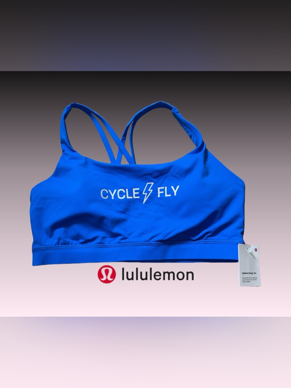 NWT lululemon athletica Cycle Fly Electric Blue energy bra